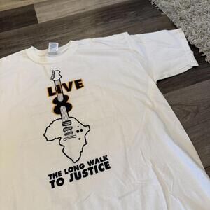 Vintage live 8 the long walk to justice toronto t shirt XL